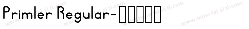 Primler Regular字体转换